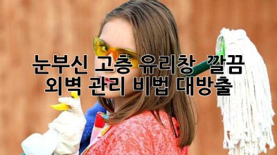 눈부신 고층 유리창✨ & 깔끔 외벽 관리 비법 대방출! 🏢