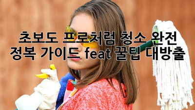✨초보도 프로처럼!✨ 청소 완전 정복 가이드 (feat. 꿀팁 대방출) 🧹